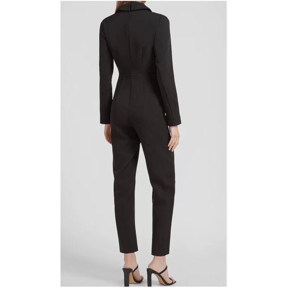 EXPRESS NWT Black Collared V-Neck Jumpsuit // 8 - Picture 2 of 13